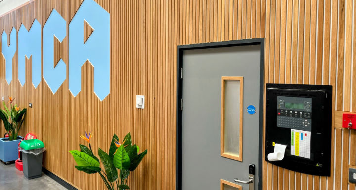 Photo of a control panel at a YCMA installation project